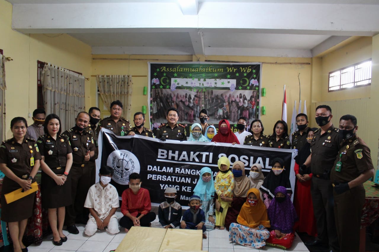 Sambut HUT PJI ke 27 Wakajati SULUT Bersama pengurus Derah Berbagai Kasih Dengan Anak Anak Panti Asuhan